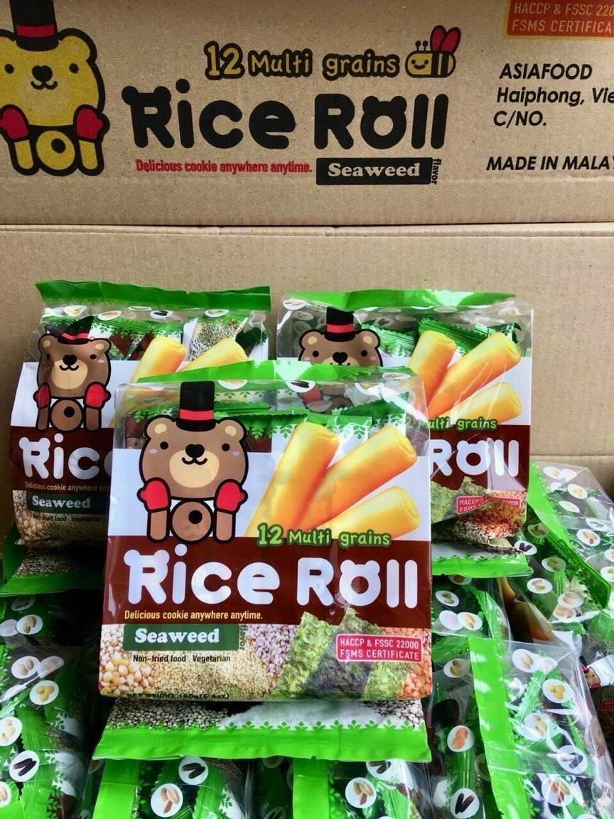 Bánh ngũ cốc 12 que rice roll 160g