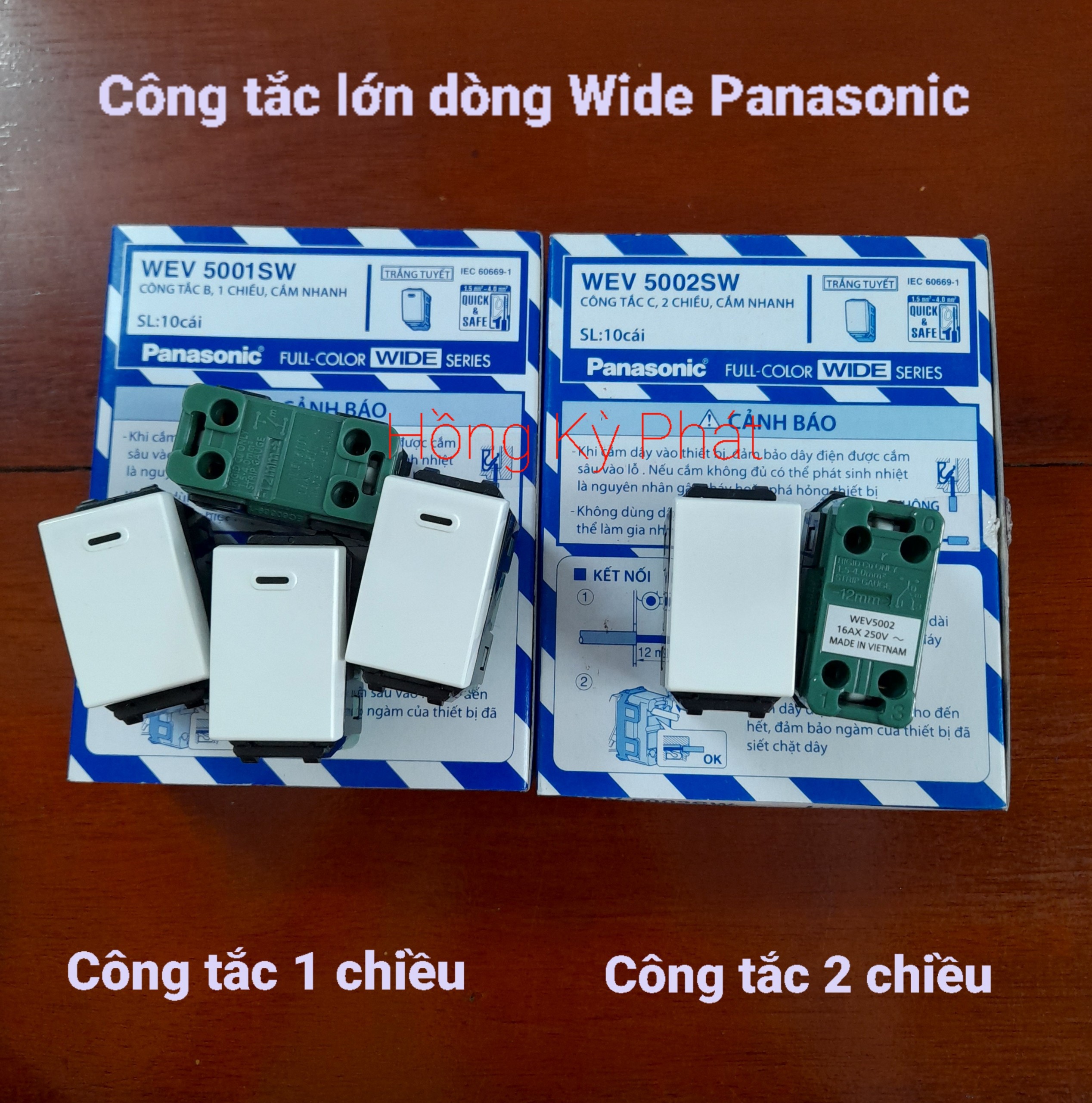 Công tắc Panasonic, ổ cắm hạt lớn Panasonic Wide Series