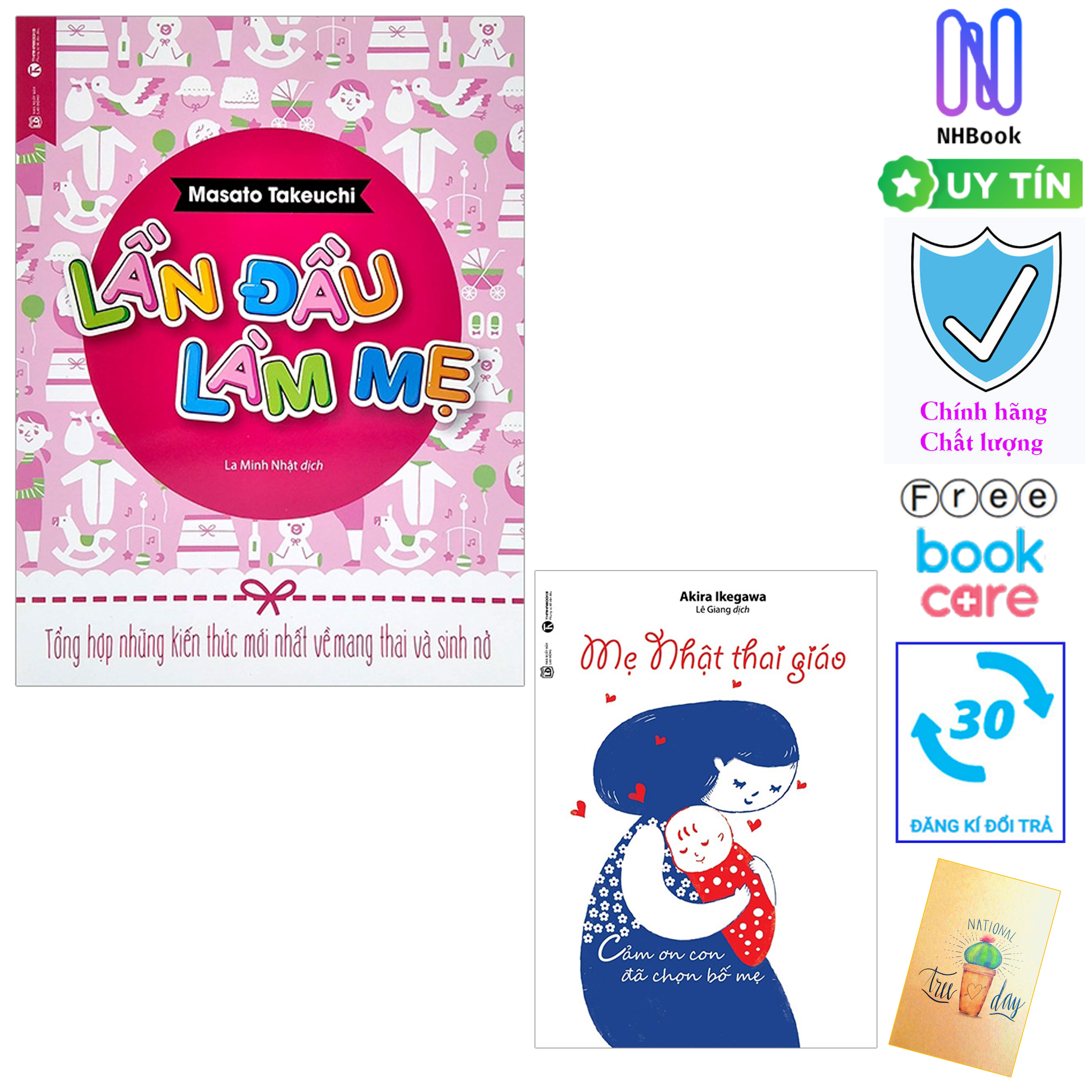 - sách chính hãng bảo hành - nhbook - combo mẹ nhật thai giáo và lần đầu làm mẹ - tặng kèm sổ tay 10k