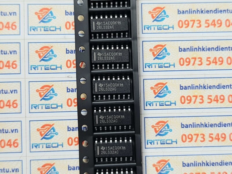 Combo 3 chiếc 26LS32AC, AM26LS32ACDR IC Chuyên Dụng SOP-16 3.9mm