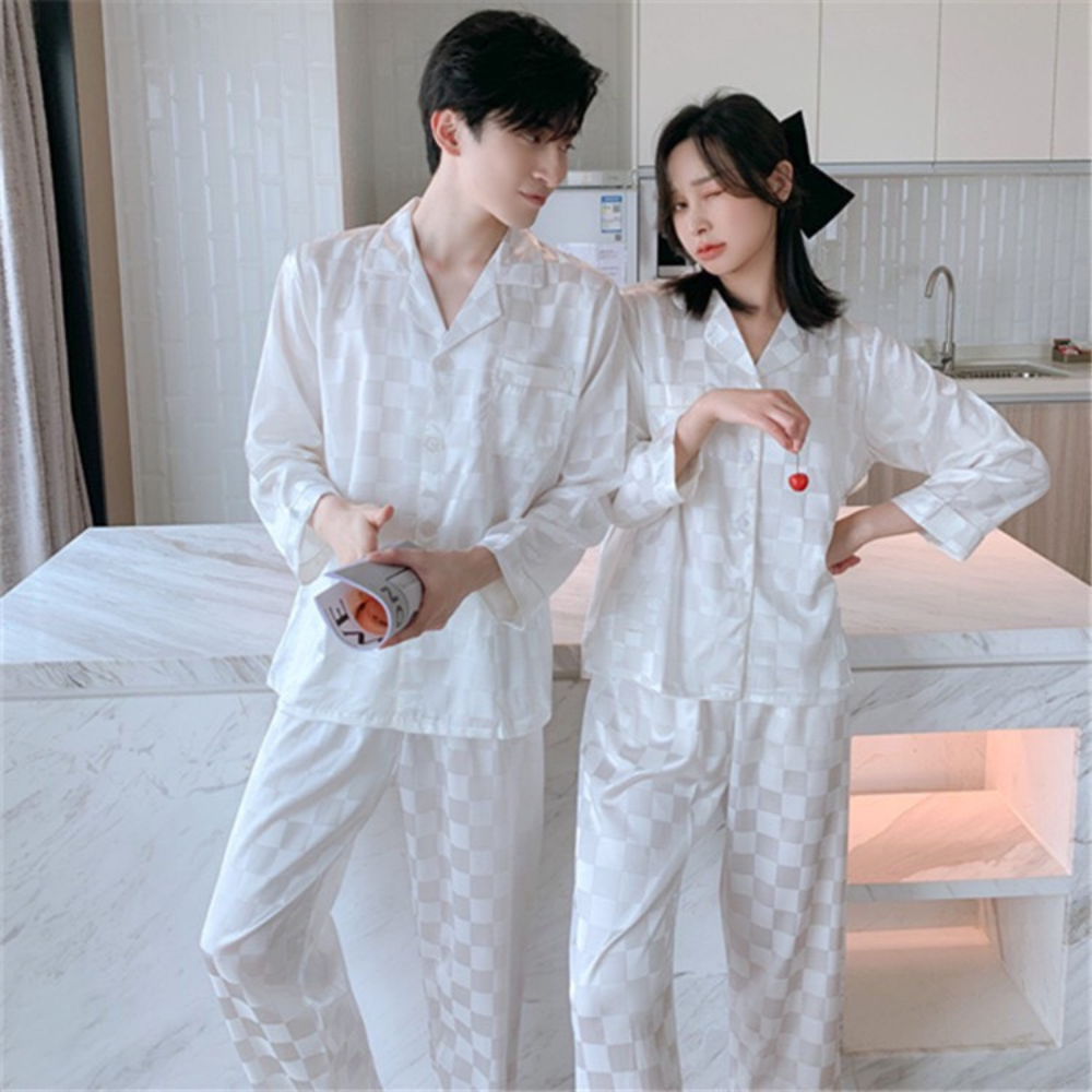 Đồ ngủ nam, pijama lụa chê liệu lụa gấm áo dài quần dài