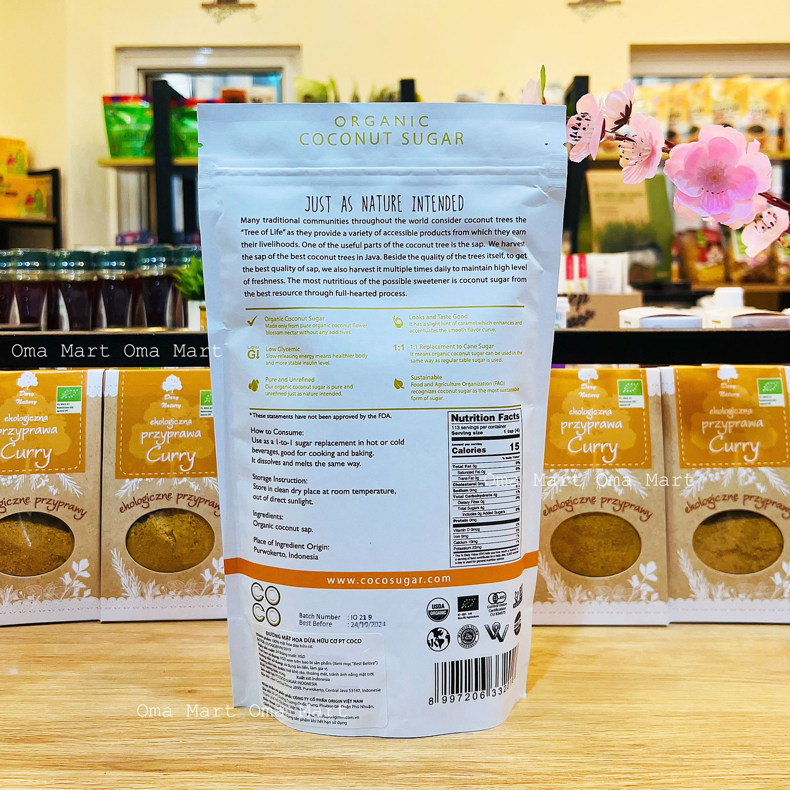 Coconut sugar organic PT Coco Sugar 454g