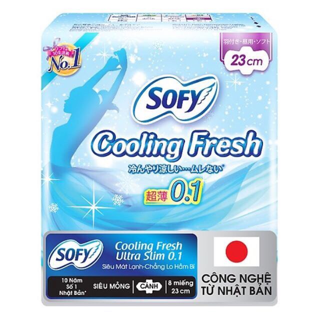 Băng vệ sinh Sofy Cooling Fresh 23cm gói 8 miếng