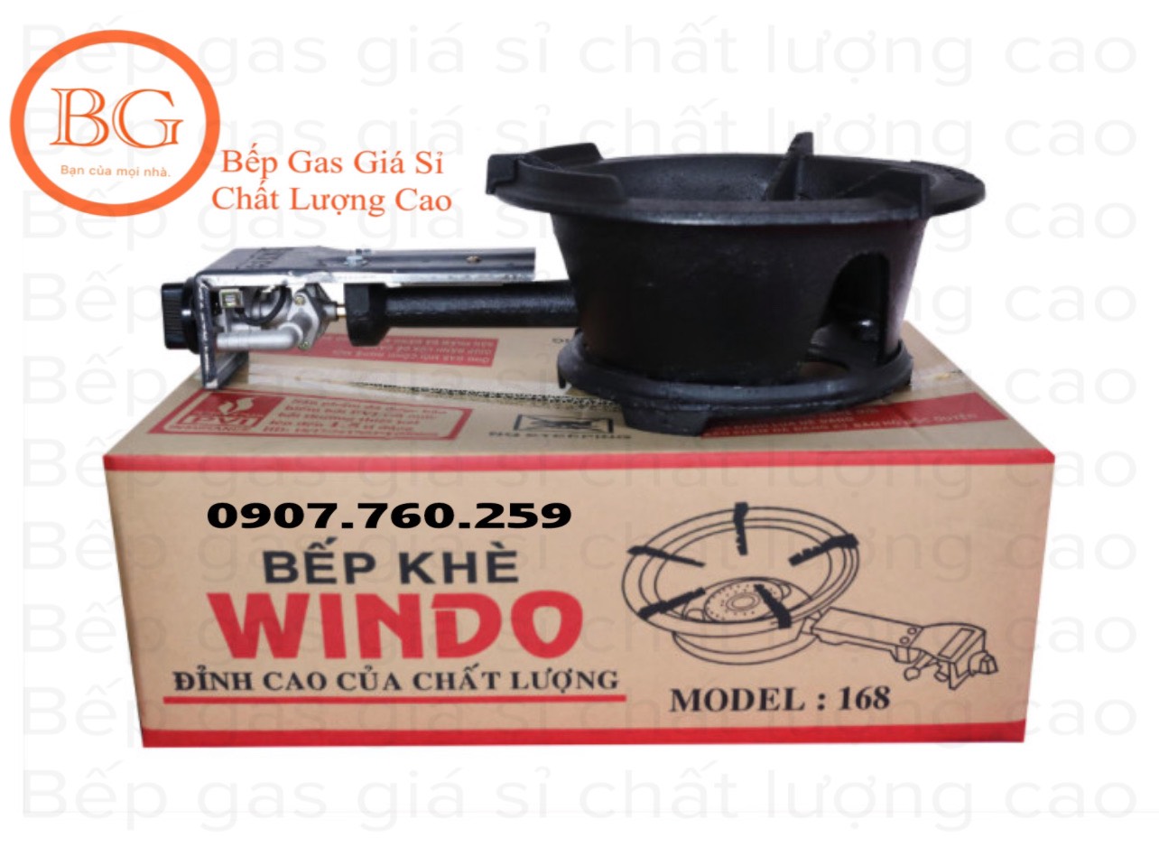 Bếp gas công nghiệp khè windo 168 cán ngắn - hàng chính hãng
