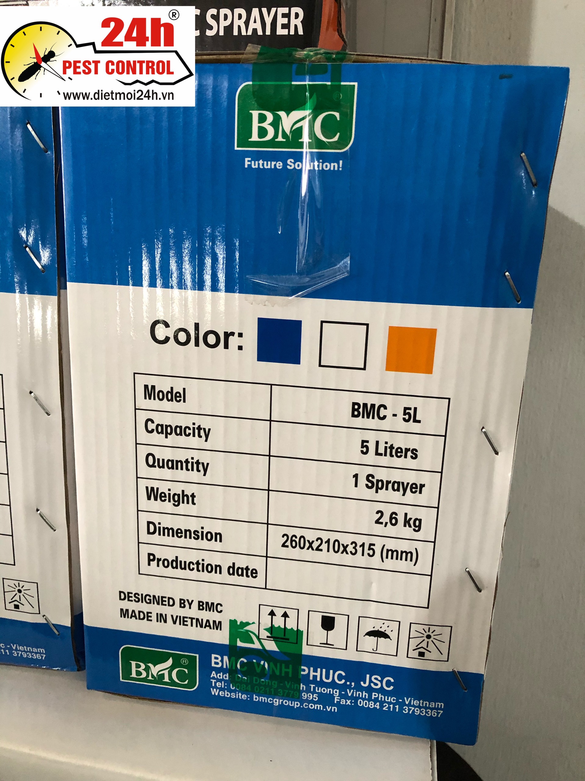 Bình Bơm điện BMC 5 lít chính hãng ( Bảo hành 6 tháng )