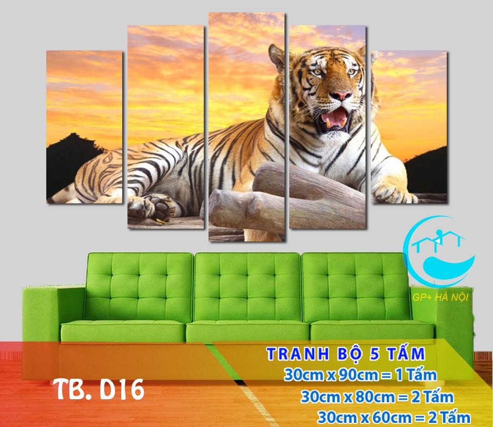 tranh treo tường hổ 3D