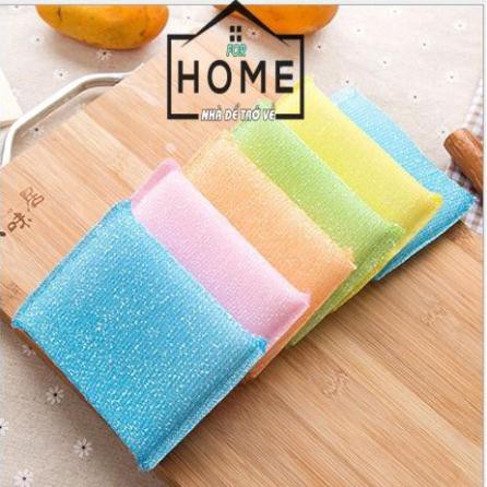 [HCM]Bộ 4 Miếng Cọ Rửa Chén Bát Cọ Xoong Nồi
