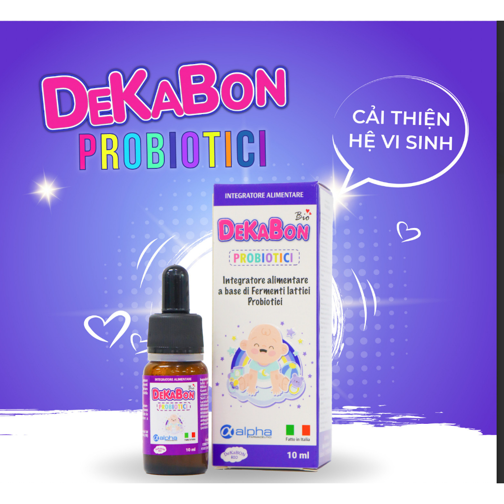 Men vi sinh 10 chủng Dekabon Probiotici Mini Pum 10ml