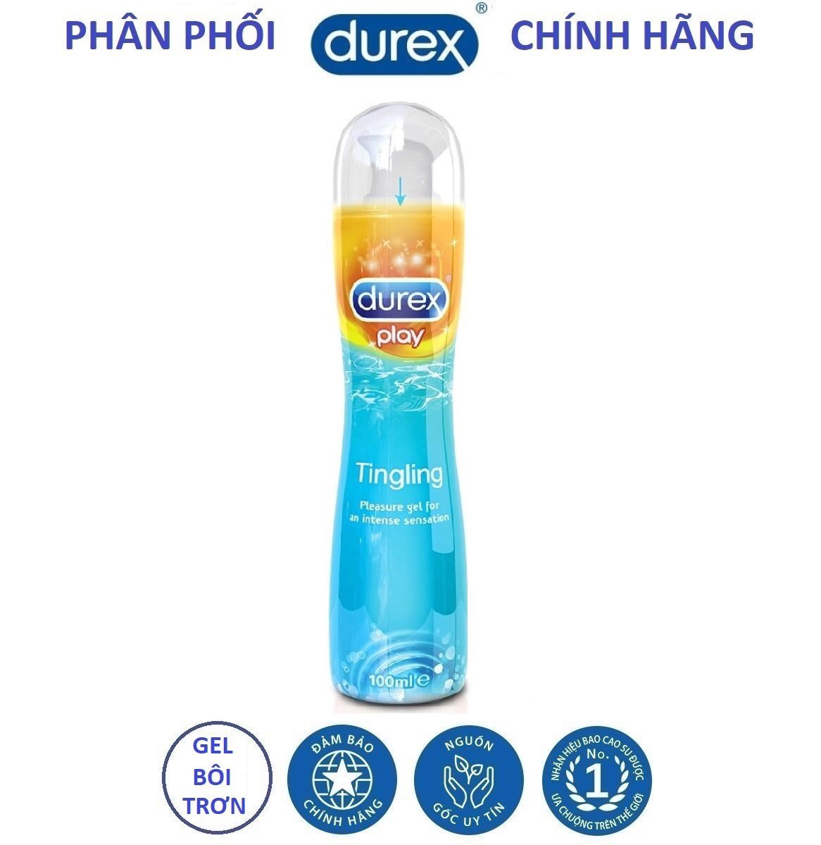 [HCM]Gel bôi trơn Durex Play Tingling 100ml