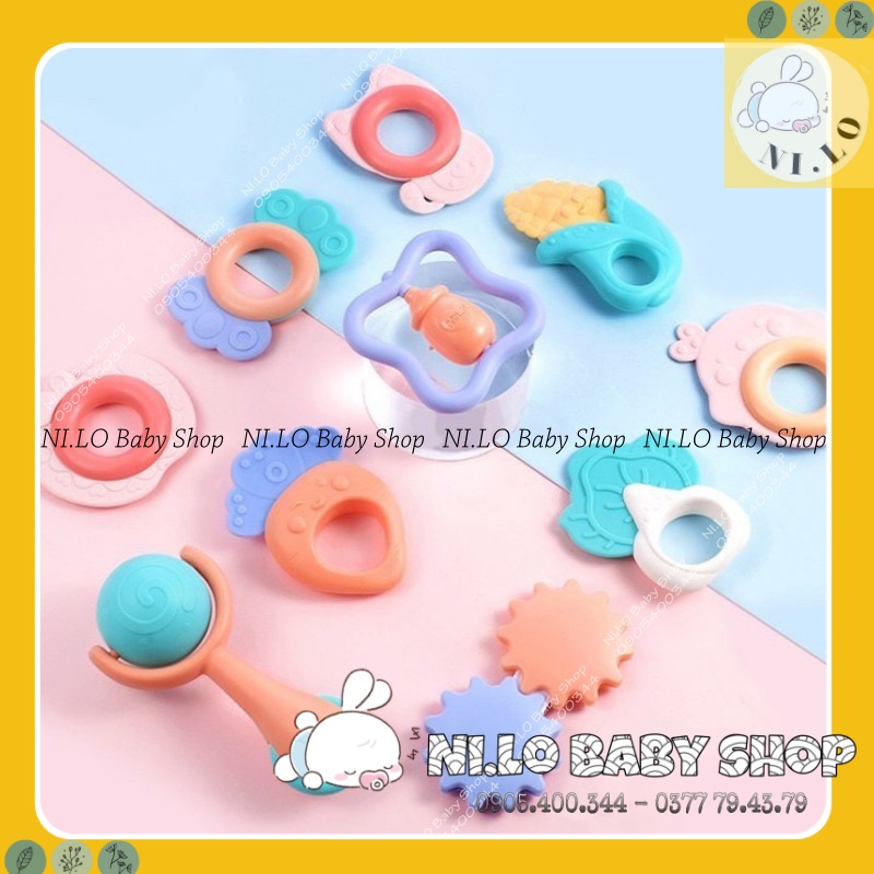 Bộ 10 gặm nướu BabyRattle an toàn cho bé