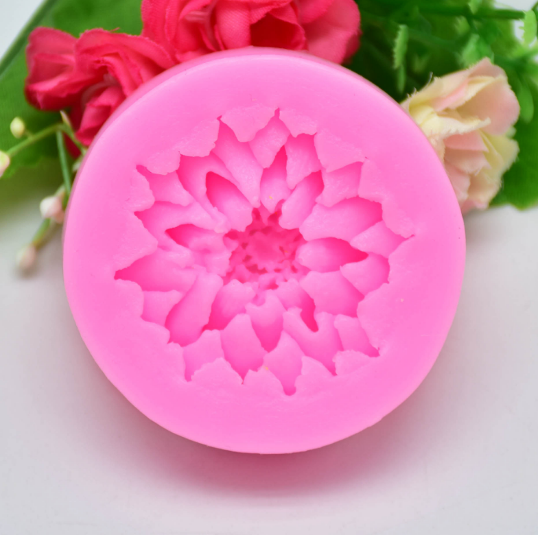Khuôn silicon 3D mẫu hoa cúc