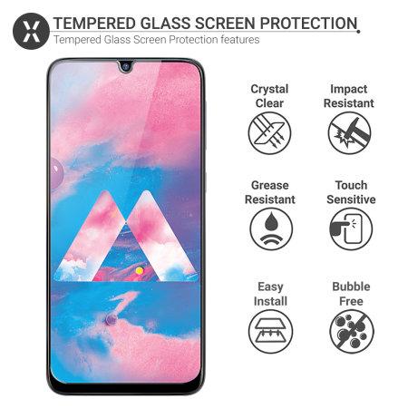 Full Screen Tempered Glass Samsung Galaxy M30 (Black)