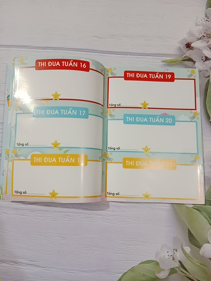 Sổ thi đua tích điểm - Khen thưởng khổ A5