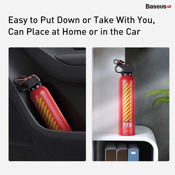 Bình Cứu Hỏa mini Baseus Fire - fighting Hero Car Fire Extinguisher (xịt xa 1.5m - 2m ) LV764