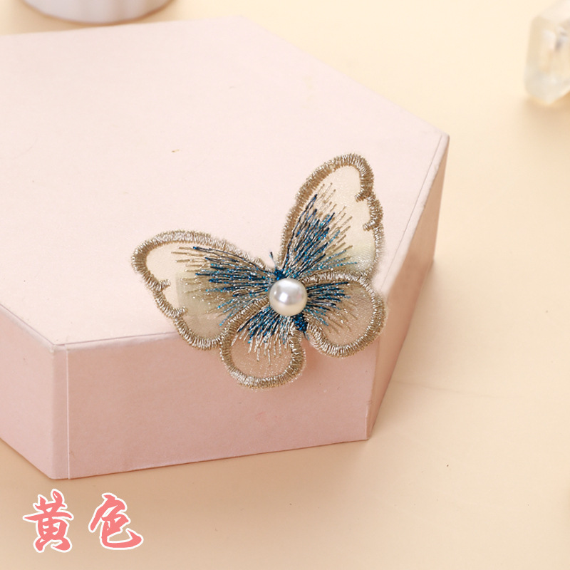 Kẹp tóc con bướm thêu xinh xắn