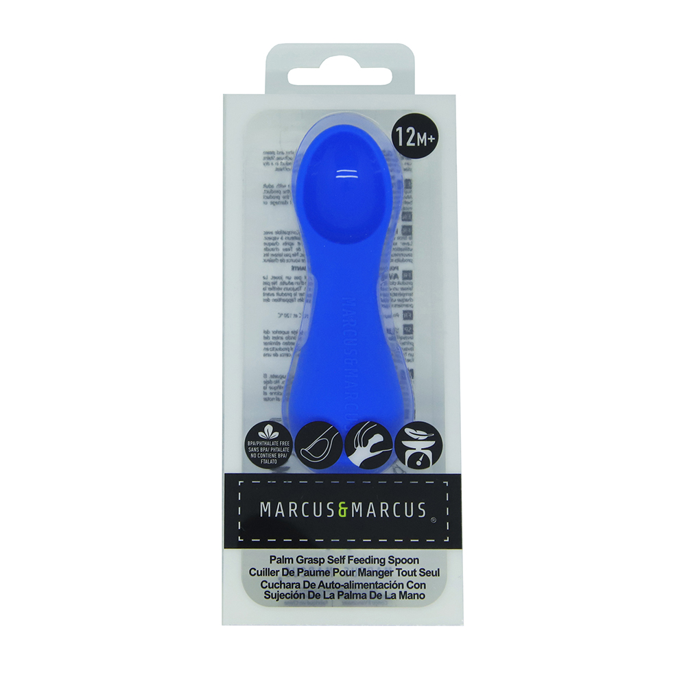 Thìa tập ăn silicon cho bé Palm Grasp Marcus & Marcus, từ 12 tháng - Lucas