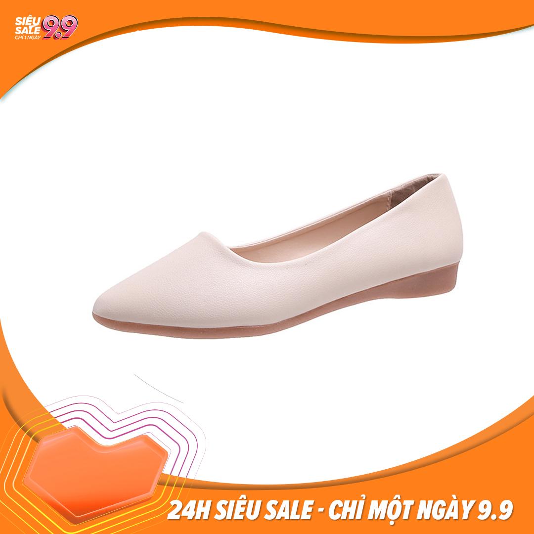 Giày Nữ Búp Bê Đế Bệt Mũi Nhọn