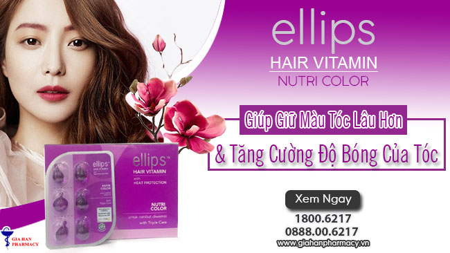 Serum Dưỡng Tóc Ellips Vitamin Cho Tóc Nhuộm 6 Viên