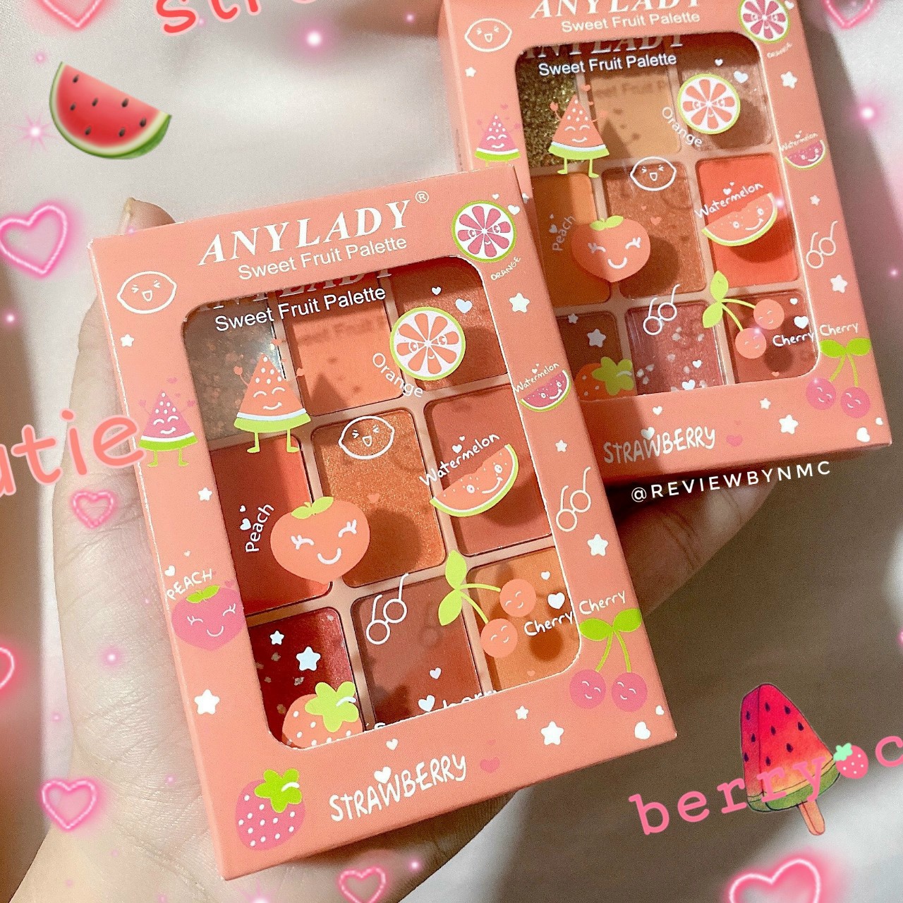 Phấn mắt Any Lady Sweet Fruit Strawberry 9 ô [giao ngẫu nhiên]