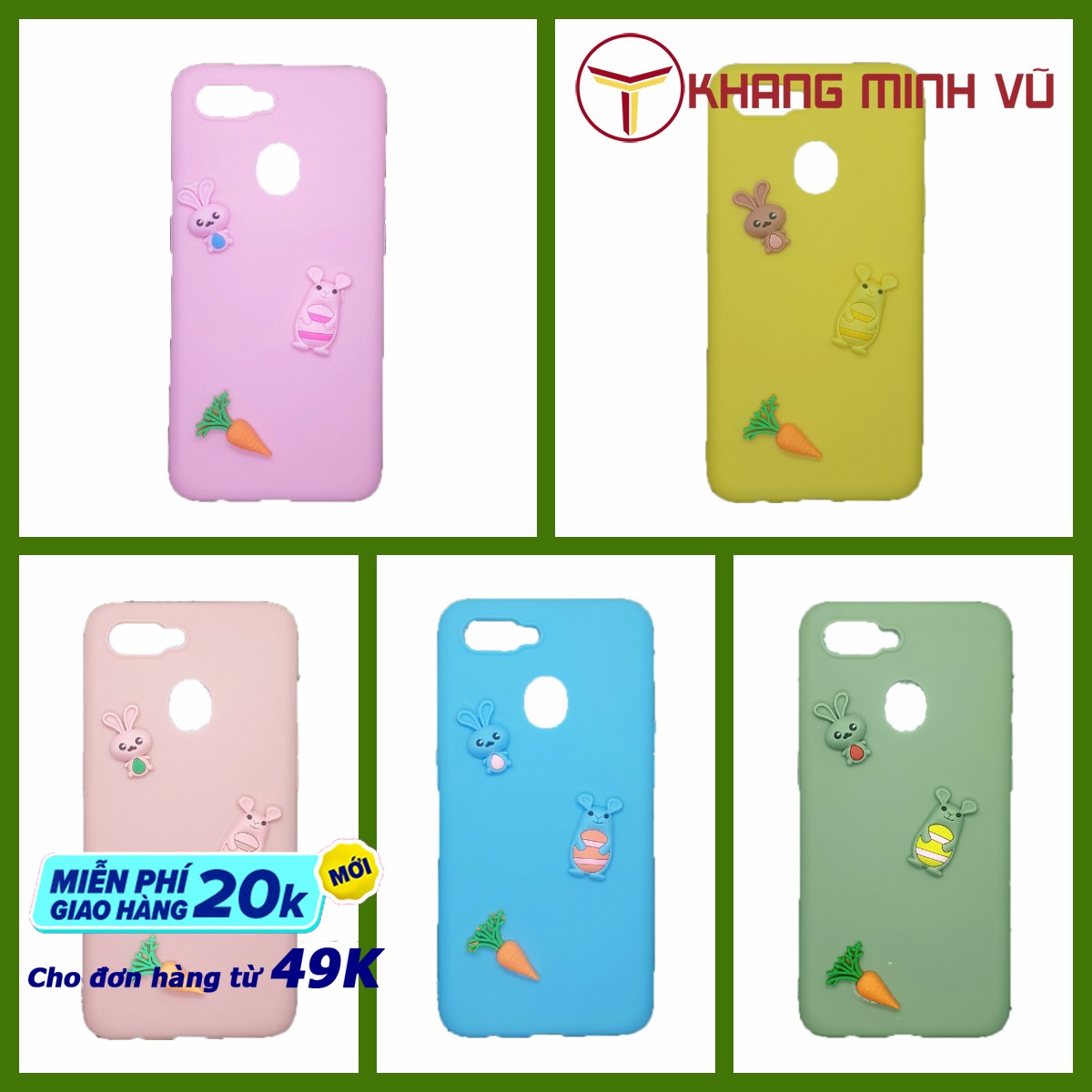 [HCM][10 mẫu] Ốp Lưng OPPO A5s Dẻo Sticker Nổi