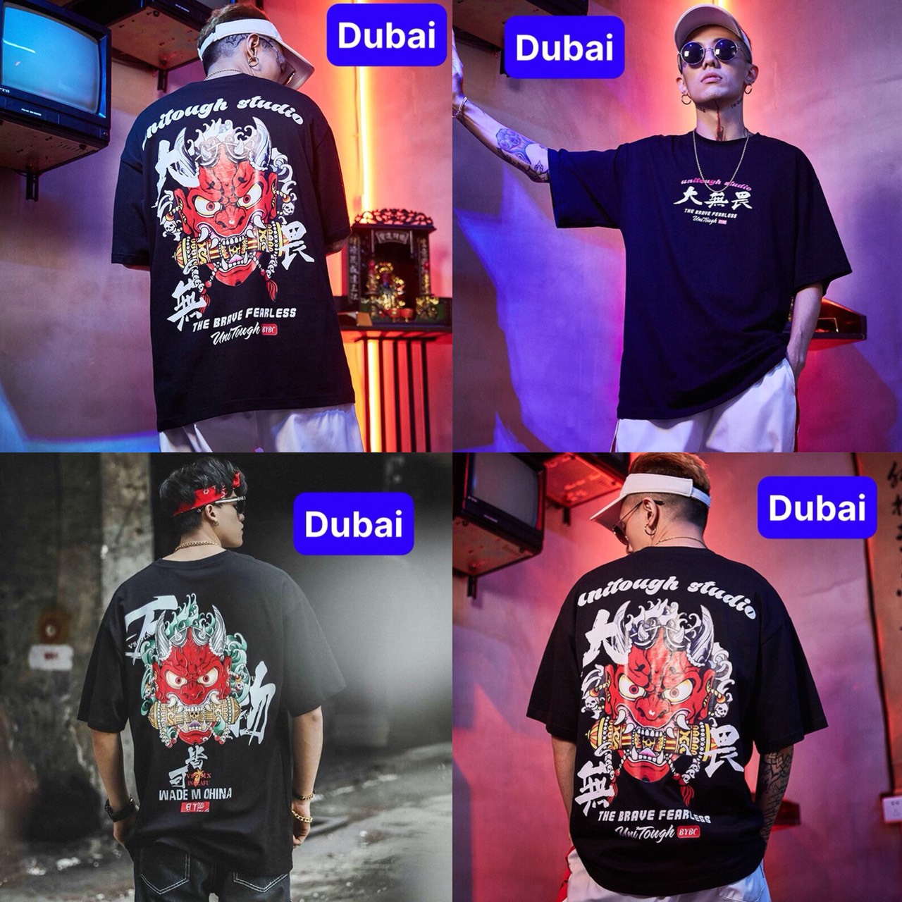 ÁO THUN NAM NỮ MẶT QUỶ PHOM FORM RỘNG TAY LỠ HOT TREND MẠNH MẼ SÀNH ĐIỆU VẢI DÀY MỊN CAO CẤP - DUBAI FASHION