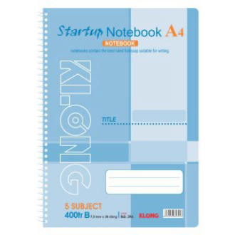 Sổ lò xo đơn A4 - 400 trang; MS: 394