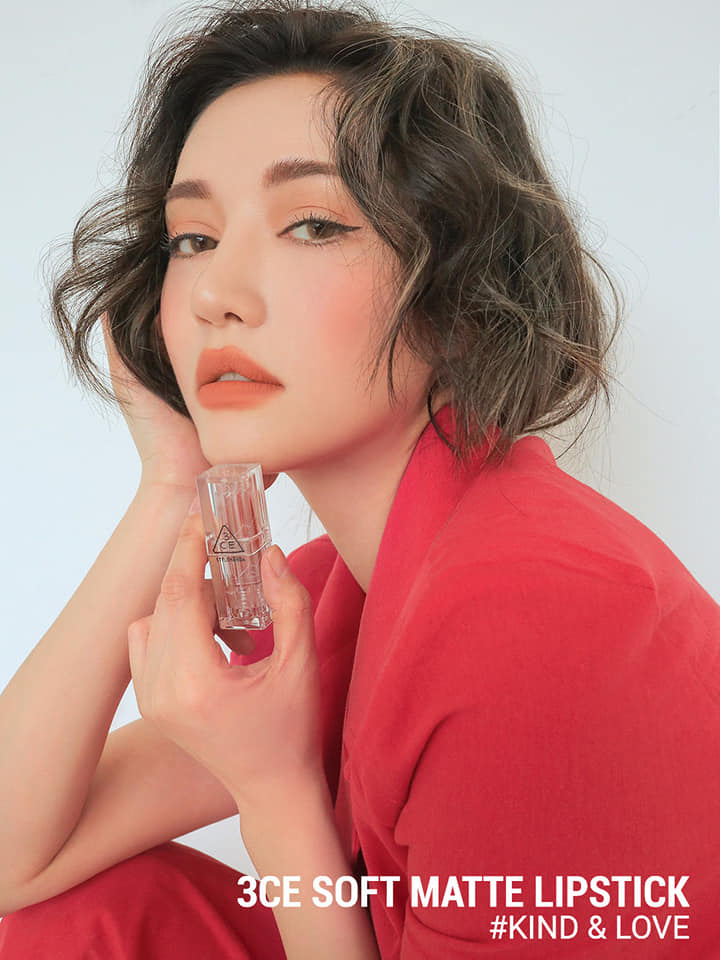 Son 3CE Clean Layer Edition vỏ trong suốt