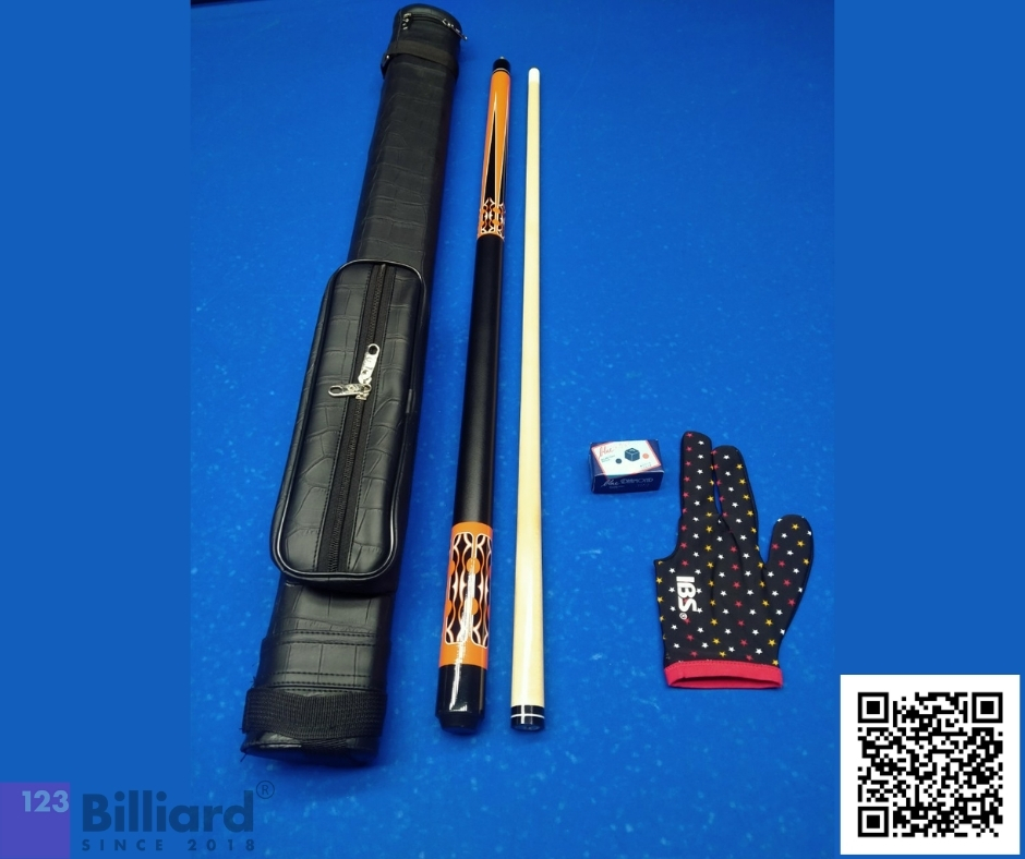 [HCM][Cơ cho người Mới] Combo cơ Lỗ/Pool Colorado Orange [SIÊU THỊ BIDA]