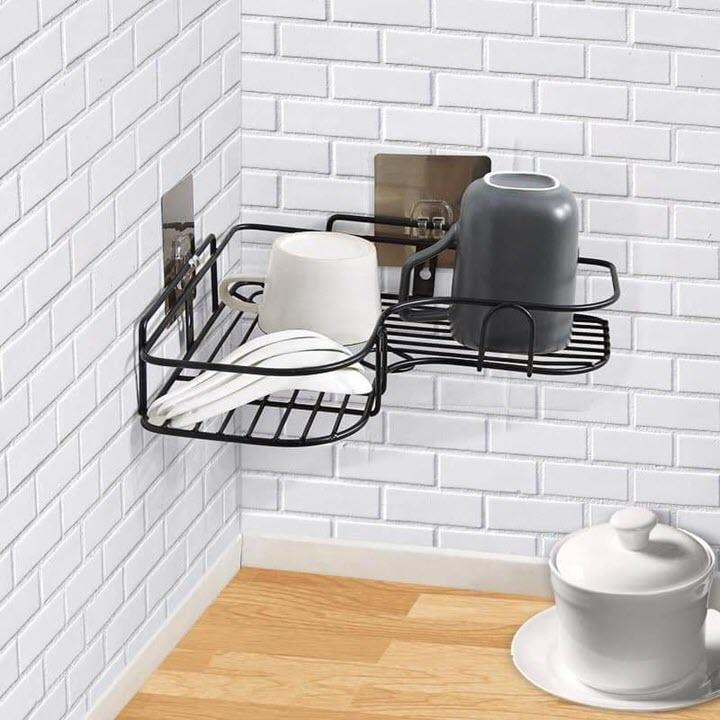 combo 2 Kệ góc dán tường siêu chắc - Kệ góc dán tường