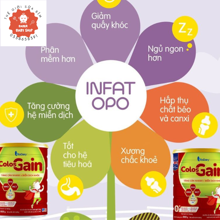 Sữa Bột Colosgain 0+ 800g.