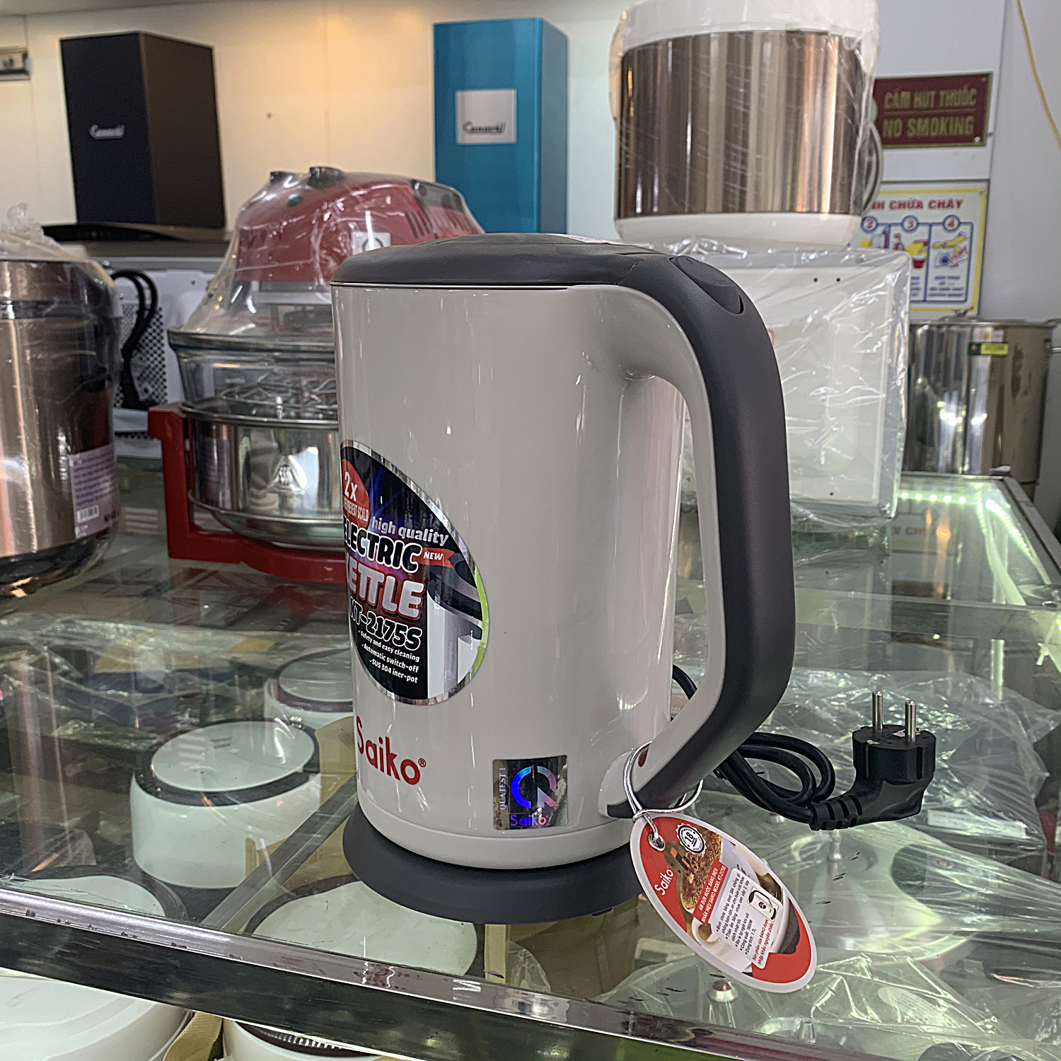 Ấm Siêu Tốc 1.7L SAIKO [ Bảo Hành 01 Năm ] - 49530 - Ấm đun nước