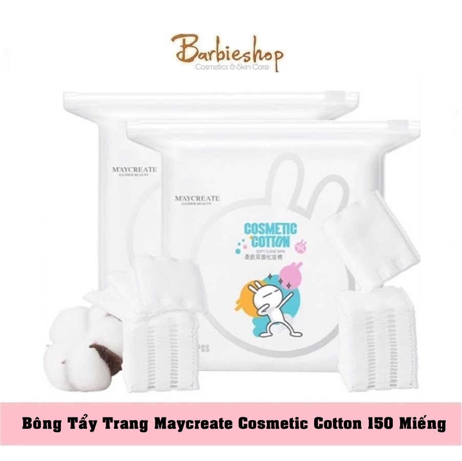 Bông Tẩy Trang Thỏ Maycreate Cosmetic Cotton 150 Miếng