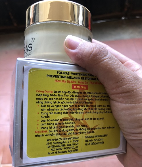 FOLYRAS Kem dưỡng cao cấp 10 tác dụng Nhật Bản