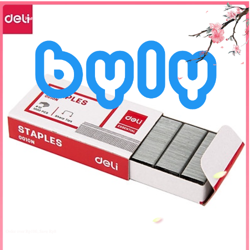 Hộp kim bấm số 10 thông dụng deli 0010n - byly shop