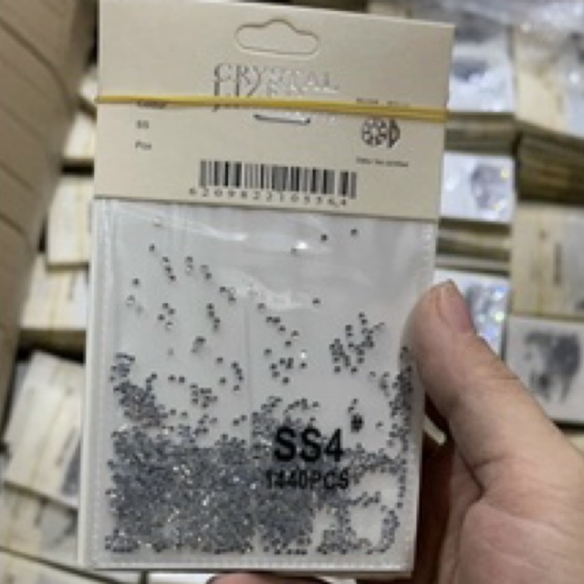 Đá size nhỏ chân keo siêu sáng đính móng