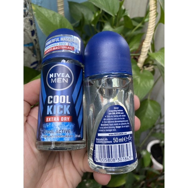 Lăn Khử Mùi Nivea Men Cool Kick Extra Dry 50ml