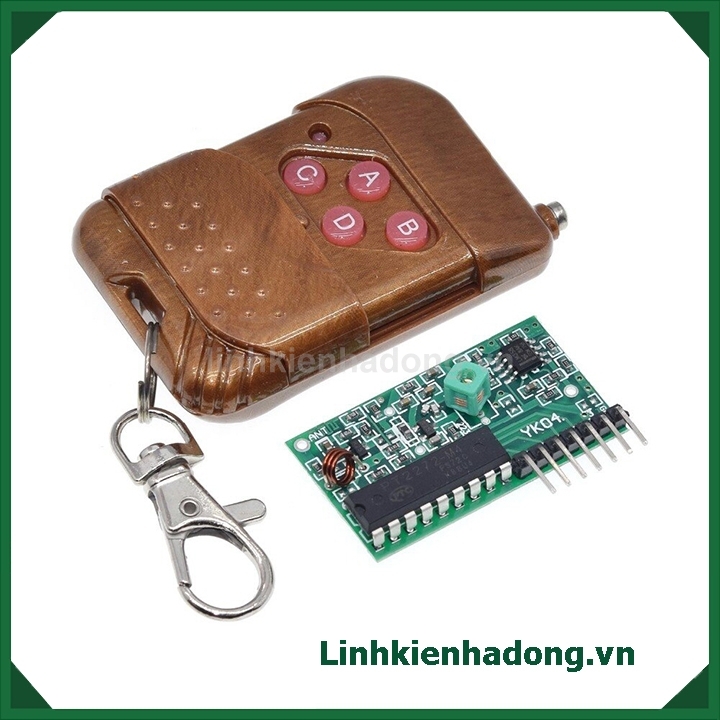 Mạch Thu RF 315Mhz PT2272-M4 + Remote 4 Kênh