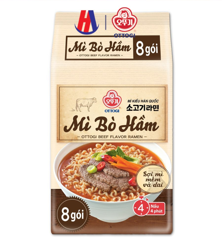 Mì bò hầm ottogi 8 gói