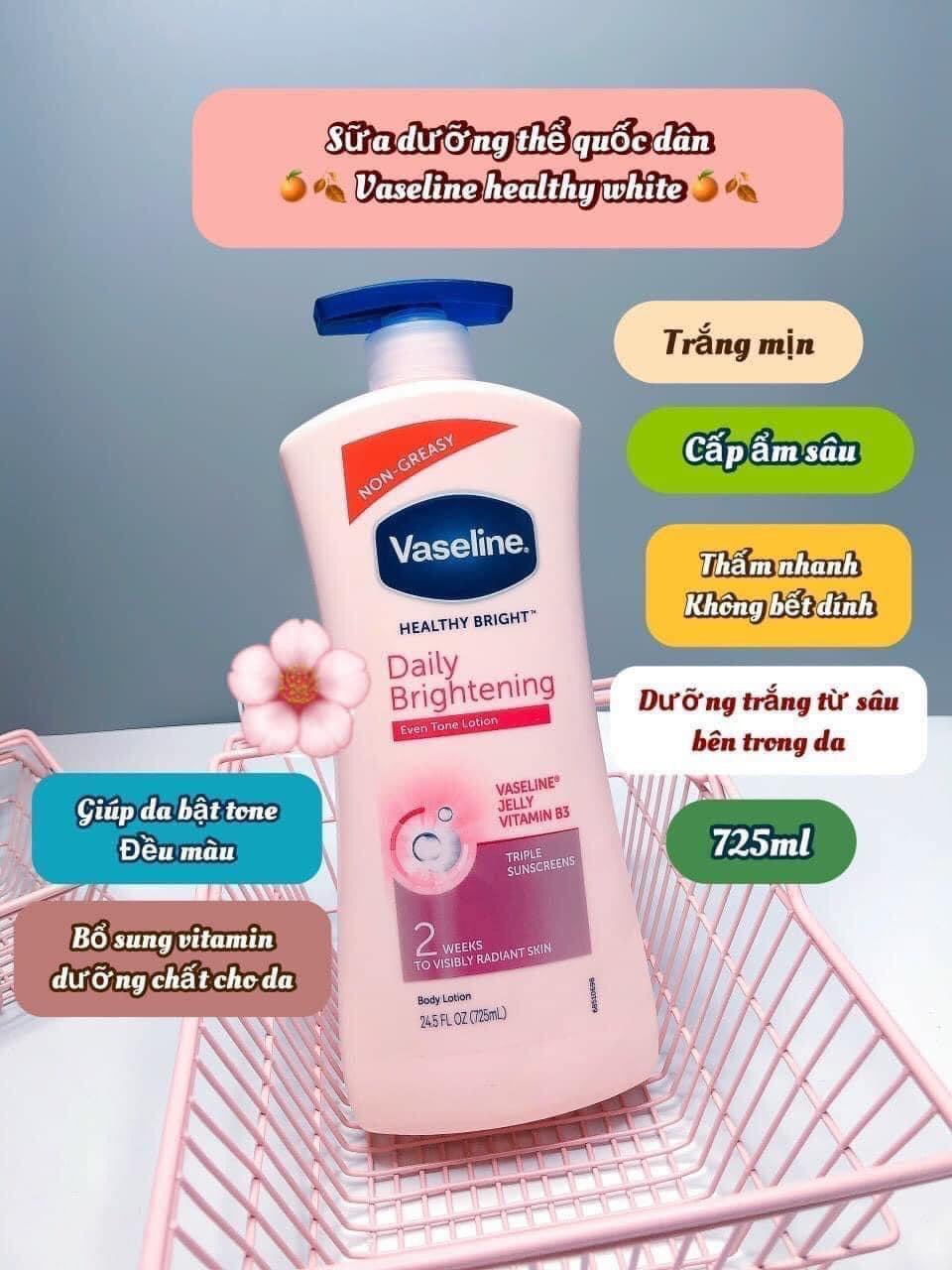 Dưỡng thể vaseline 725ml mỹ