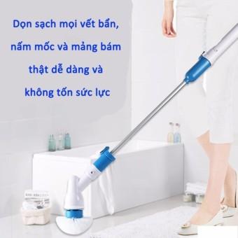 Thiết Bị Vệ Sinh Phòng Tắm Nhà Bếp, Chổi Điện Thông Minh Đa Năng, Chổi Điện Đa Năng Chà Vết Bẩn 360 Độ, Tặng Kèm 3 Đầu Chổi Khác Nhau Cọ Sạch Vết Bẩn Cứng Đầu