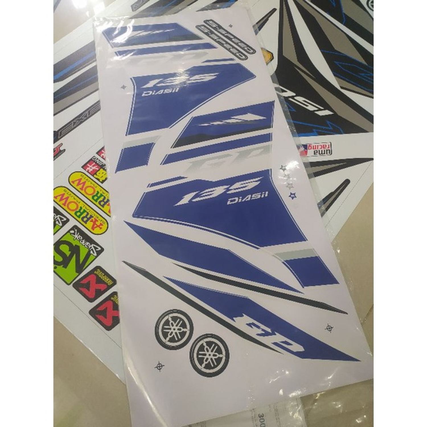 Tem Rời Exciter 135 Zin 2014 Xanh Trắng Gp
