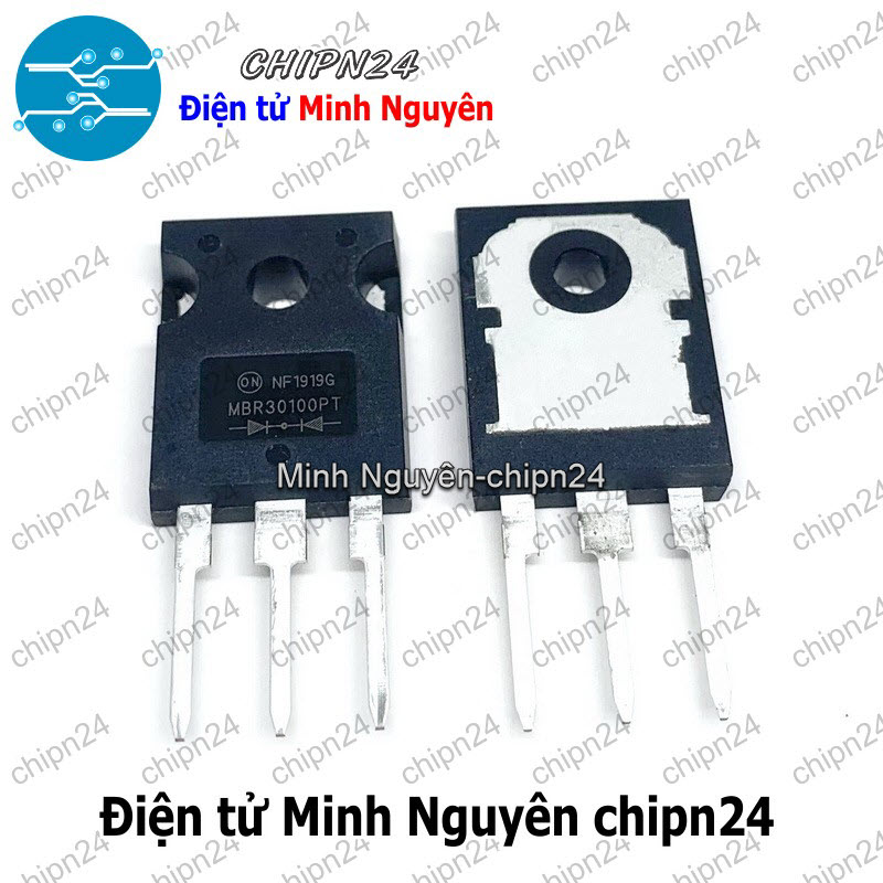 [1 con] (DIP) Diode MBR30100PT TO-247 30A 100V (MBR30100 30100) [Diode Schottky] - HH005191