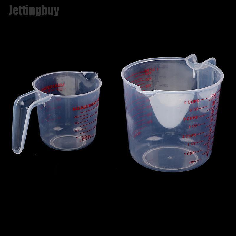 Jettingbuy Cốc Đo Lường Trong Suốt Bằng Nhựa Đĩa Mesure 250/500/1000Ml Cân Chất Lỏng Bằng Nhựa