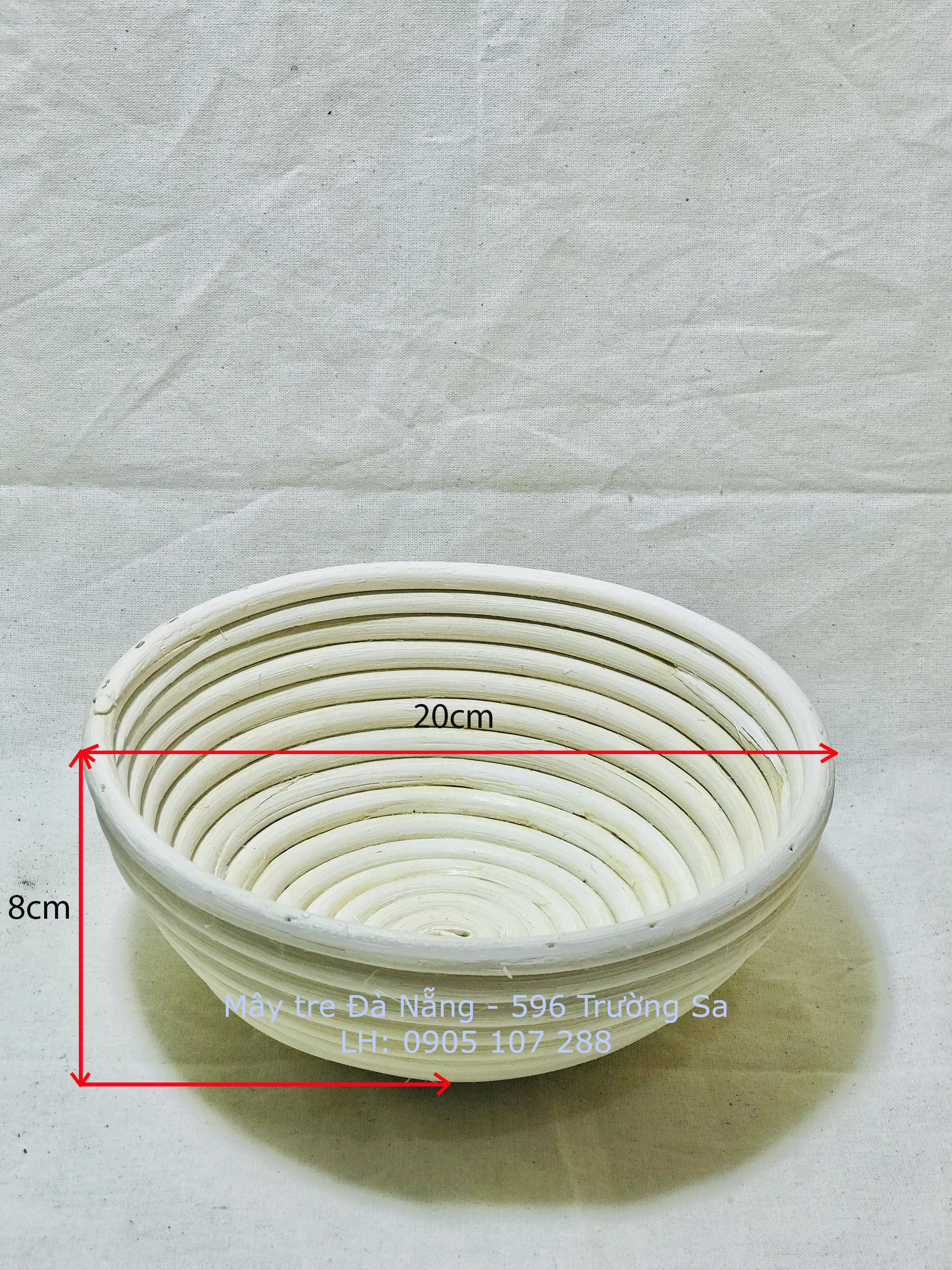 Rổ mây dùng để đựng trái cây, chất liệu mây tự nhiên
