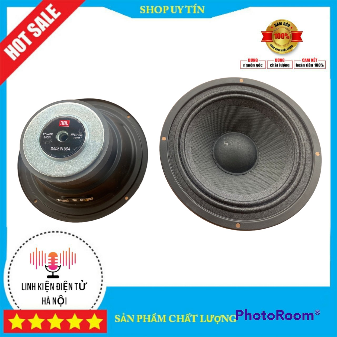 Loa trung kín 16 JBL đường kính toàn vành 18cm loa nhập khẩu -giá 1 loa