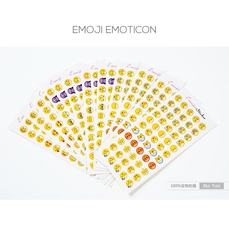 Set 12 tấm Sticker cảm xúc