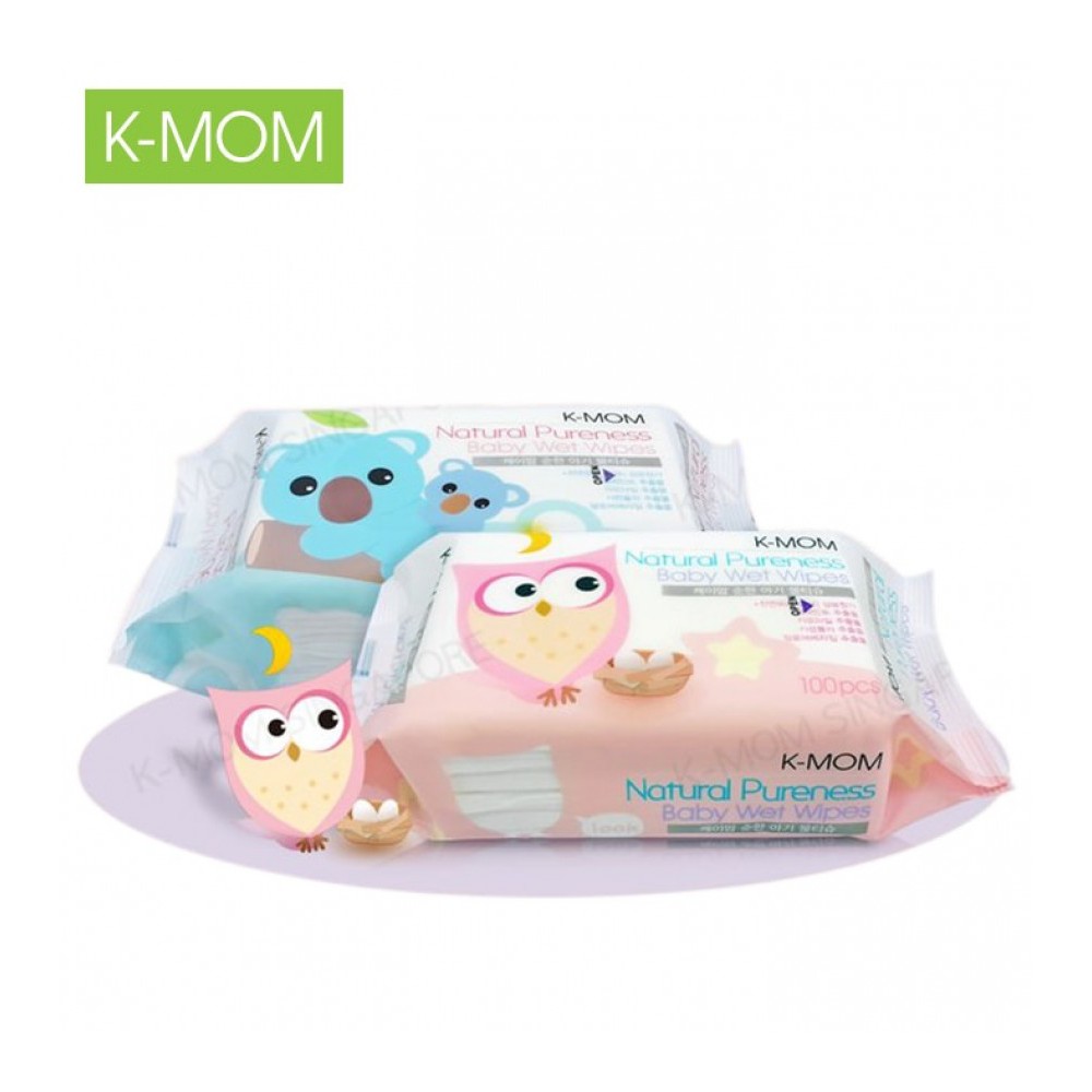 Combo 10 bịch khăn ướt cao cấp K-MOM Hàn Quốc (100c)
