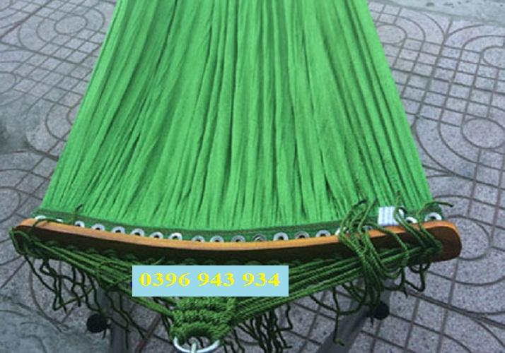 Võng lưới cán gỗ bản to đại