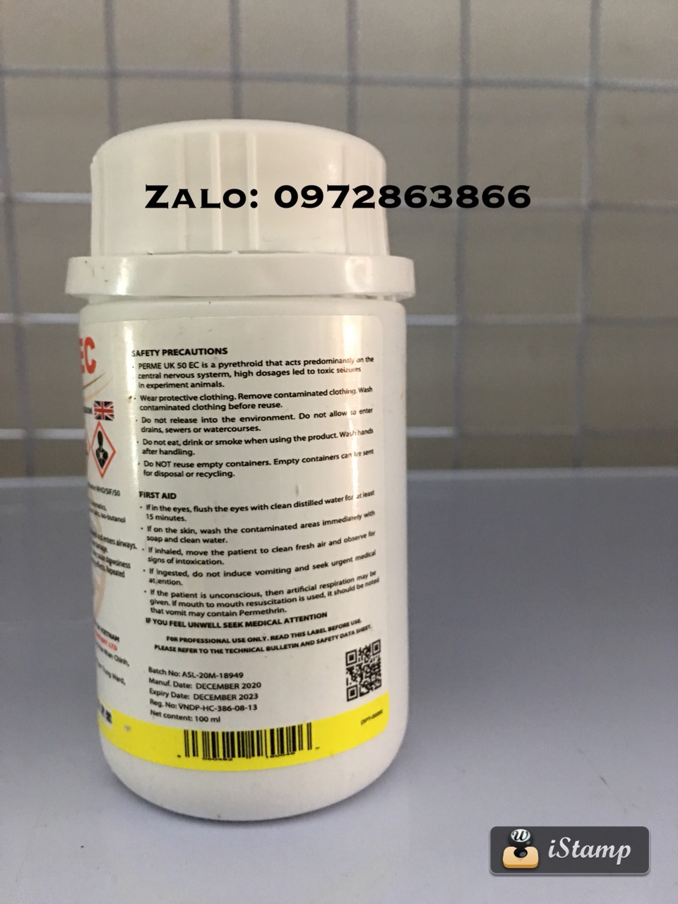 Thuốc diệt muỗi Perme UK 50EC ( 1 chai 100ml)