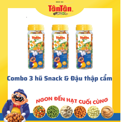 Combo 3 hũ Snack & Đậu thập cẩm